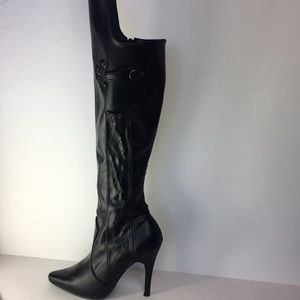 Leather Bad Girl knew high Boot